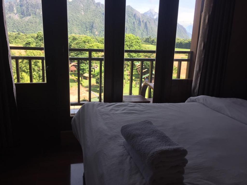 Happy River View Hotel Vang Vieng Luaran gambar