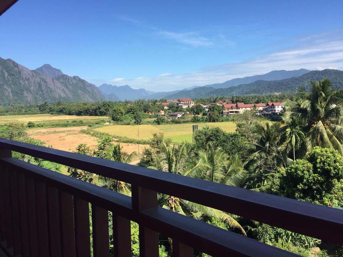 Happy River View Hotel Vang Vieng Luaran gambar