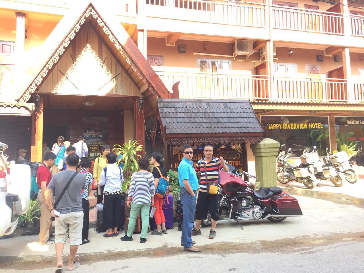 Happy River View Hotel Vang Vieng Luaran gambar